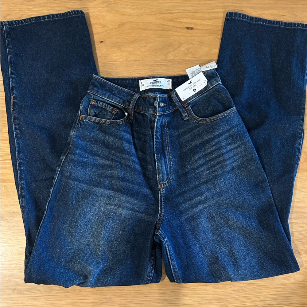 Hollister ultra high rise dad jeans brand new with tags